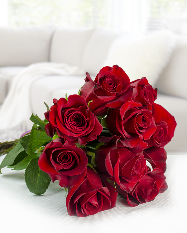 Bouquet with 9 red roses