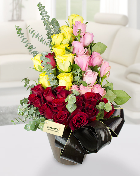 Arrangement with roses