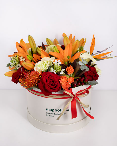 Arrangement with mixed flowers