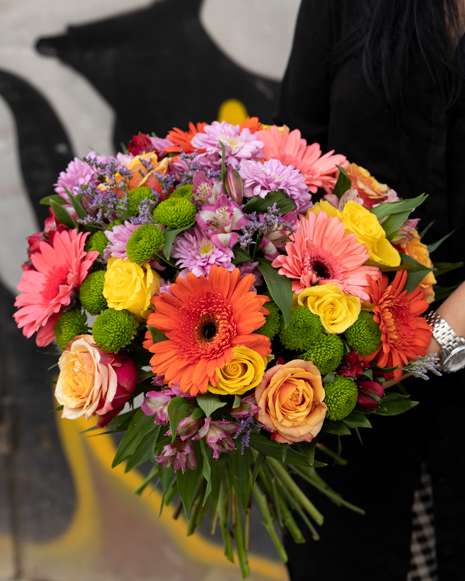 Colored bouquet