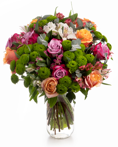 Mix bouquet with fresh flowers