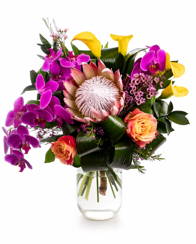 Buchet exotic cu flori rezistente
