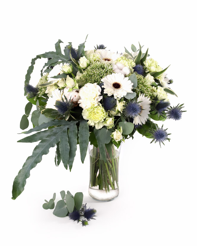 White and green flower bouquet