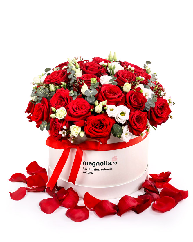 Romantic gift with roses