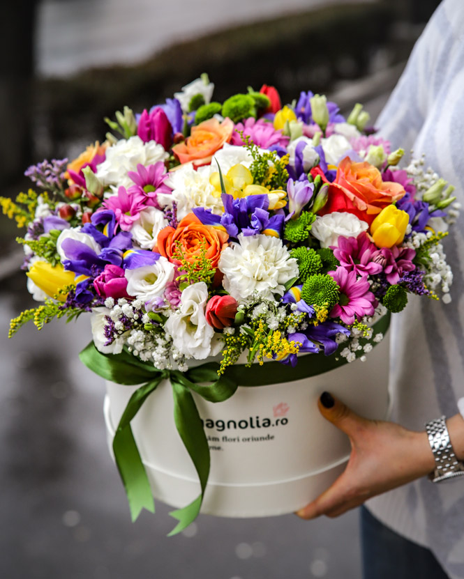 Colorful flower box