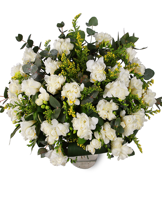 White freesia bouquet