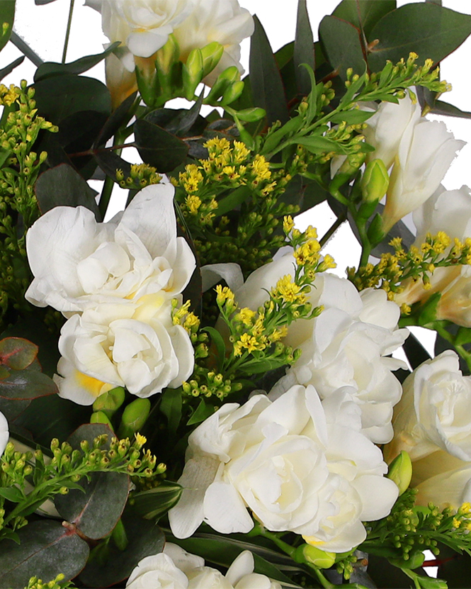 White freesia bouquet