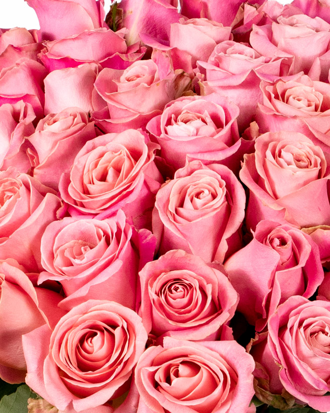 Buchet cu trandafiri roz