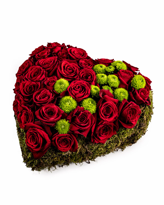 Heart shaped arrangement