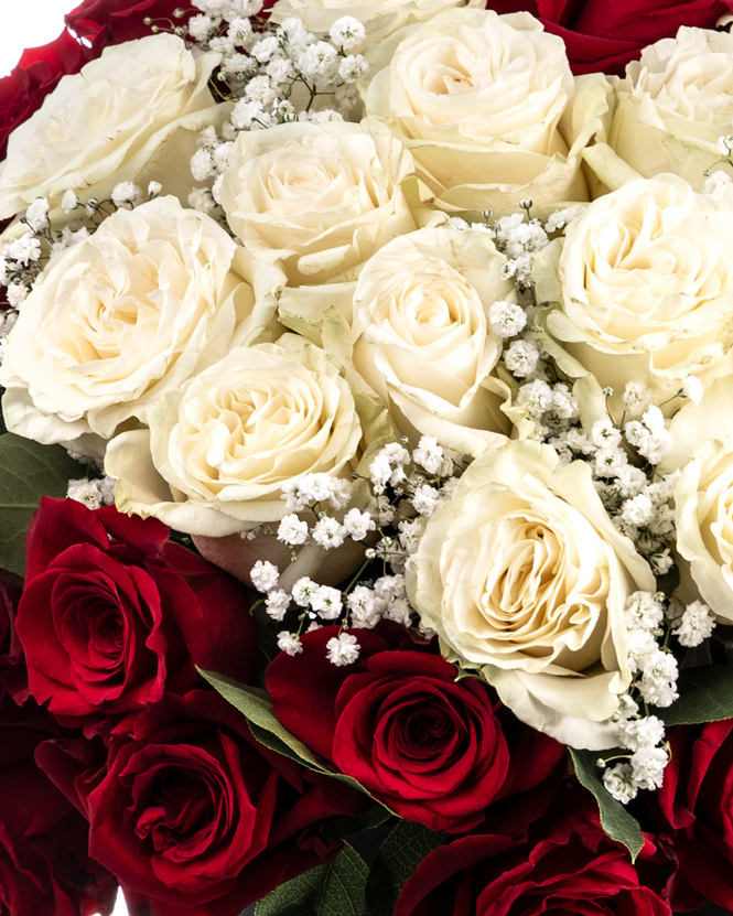 Cutie cu trandafiri „Te iubesc”