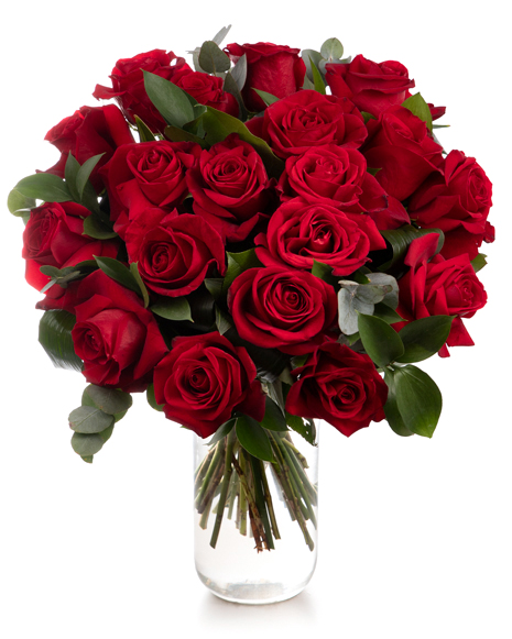 Classic red rose bouquet