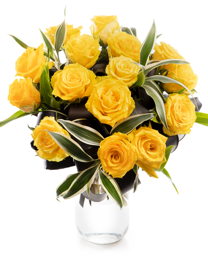 Yellow roses bouquet