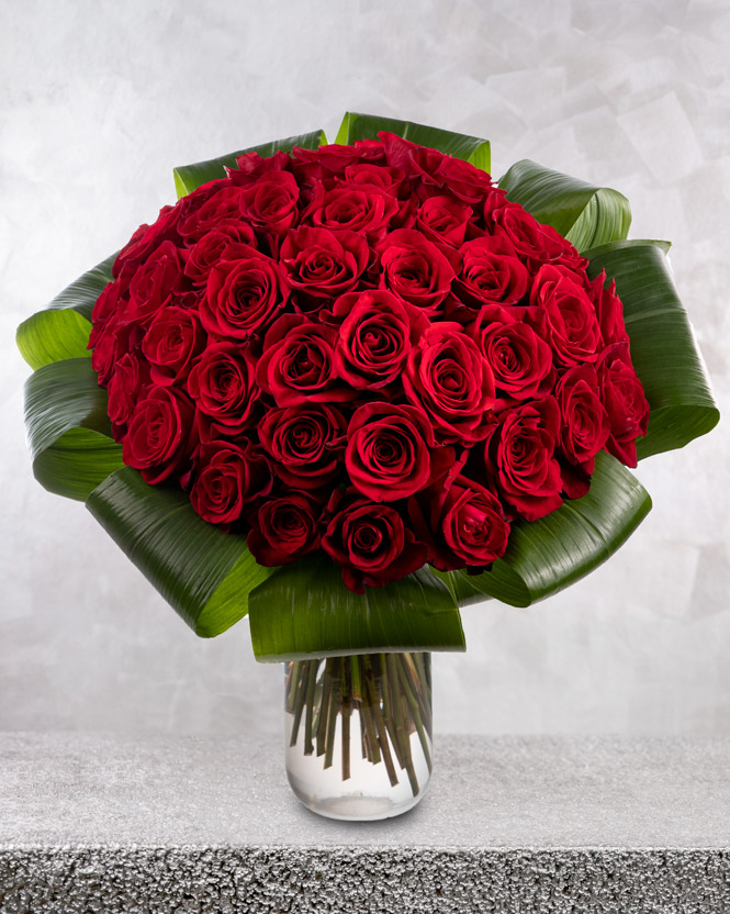 Bouquet with 49 red roses