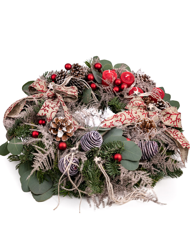 Advent decorative wreath