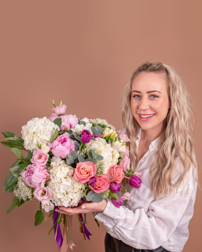 'Soft Pink' Peony Bouquet