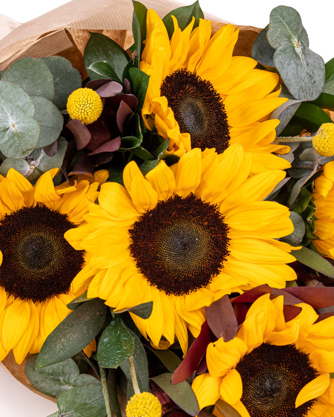 ”Sunset” Sunflower bouquet