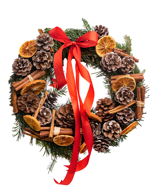 Christmas wreath for door