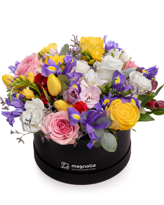 Aranjament floral „Colorful Gift”