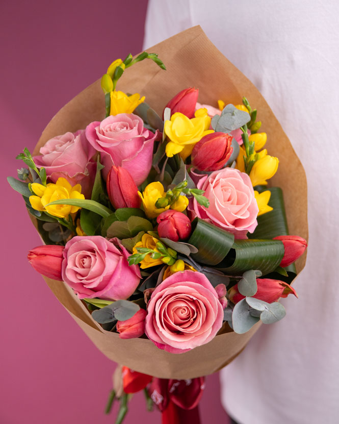 Spring flowers bouquet