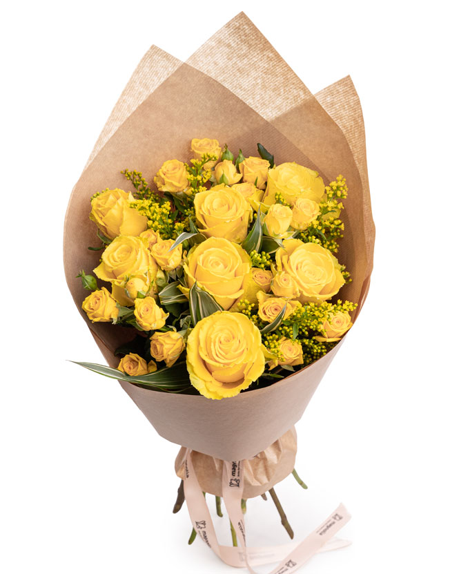 Yellow roses bouquet