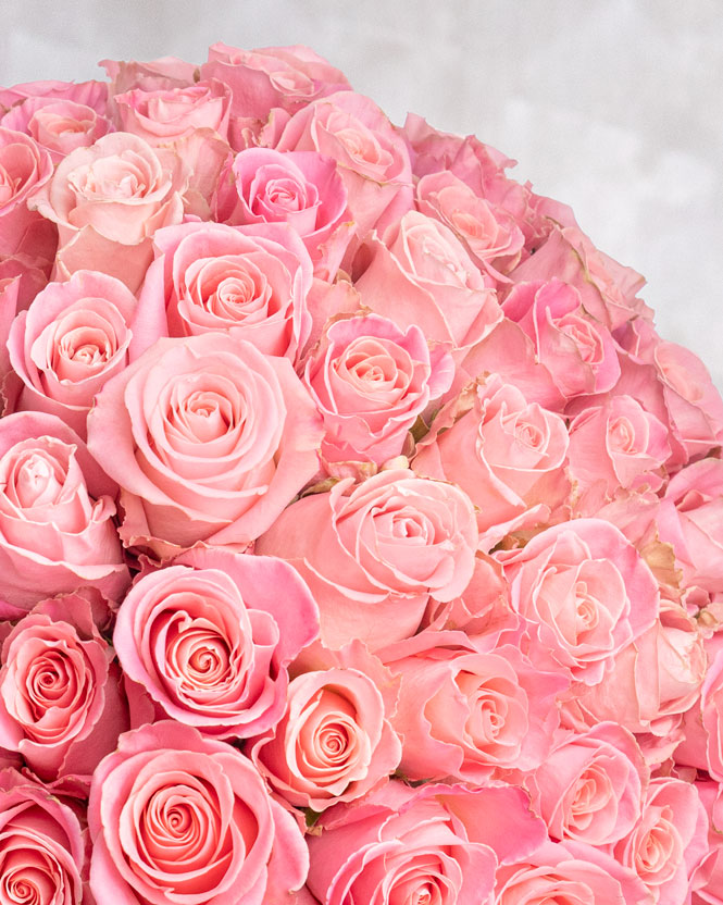 101 Pink Roses Bouquet