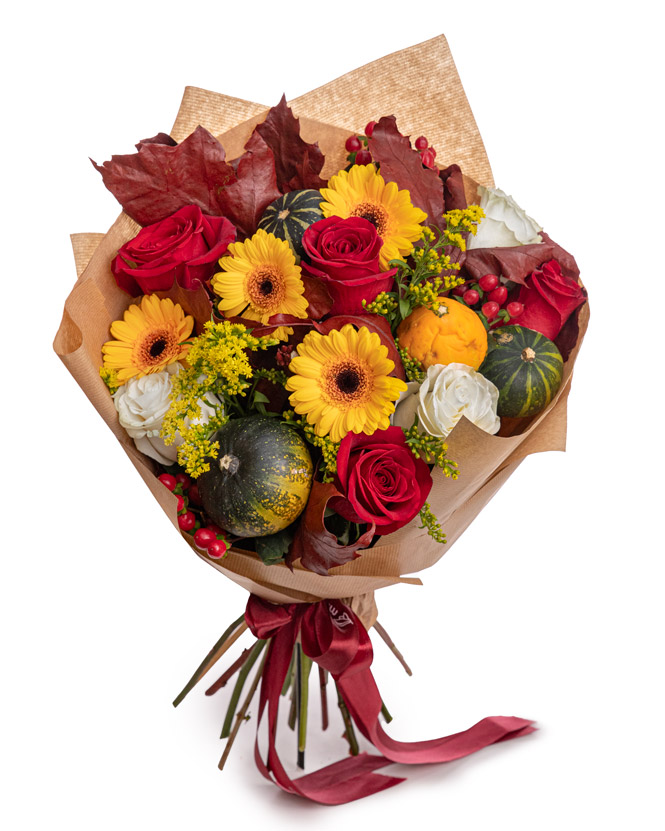 Colorful autumn bouquet