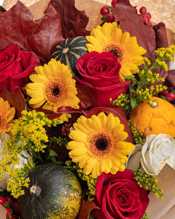 Colorful autumn bouquet