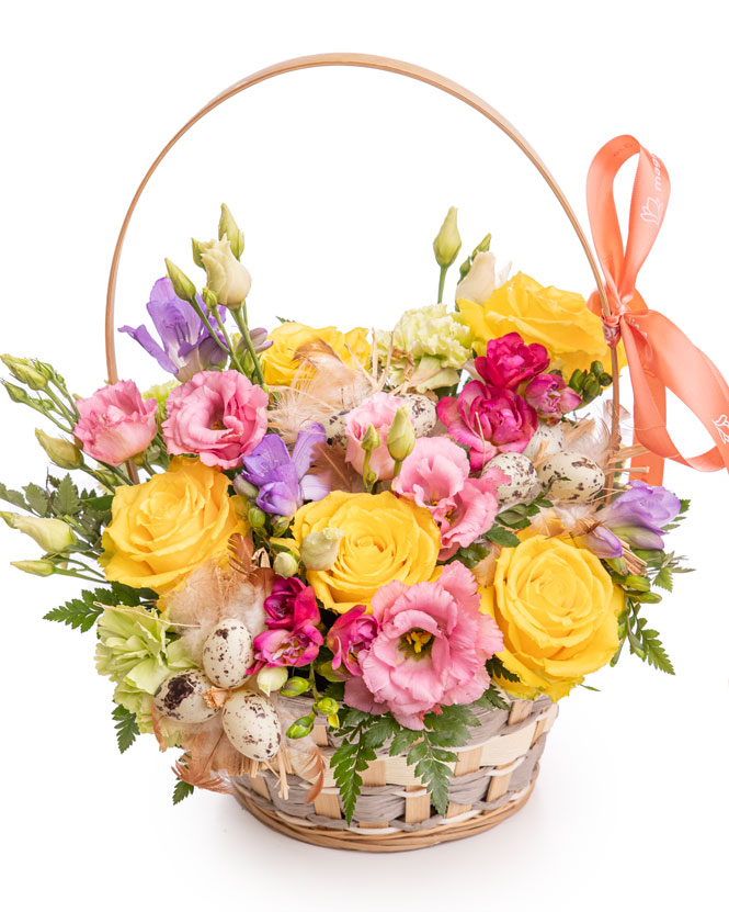 „Easter morning” flower basket