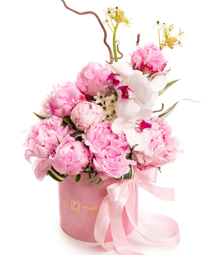Pink peony box