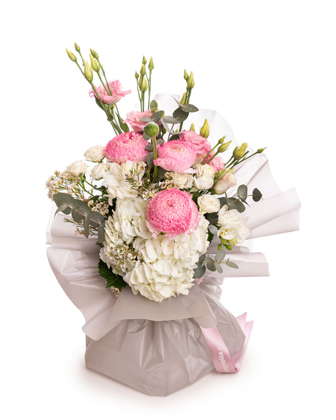 Ranunculus and Hydrangea Bouquet