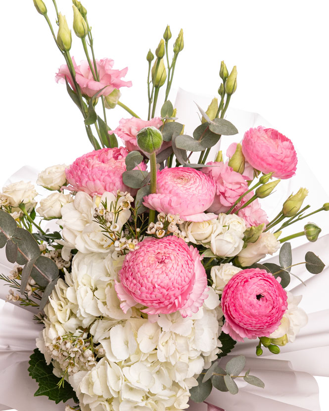 Ranunculus and Hydrangea Bouquet