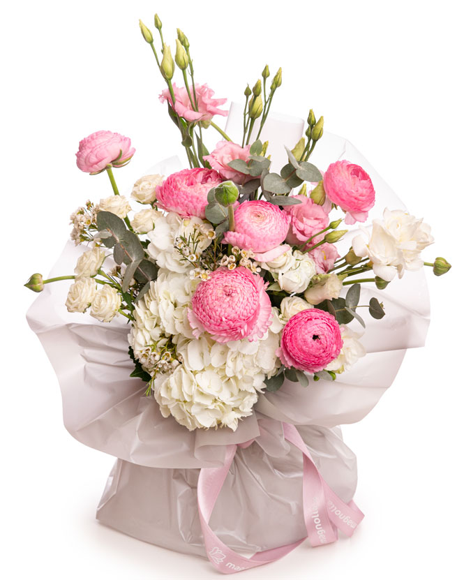 Ranunculus and Hydrangea Bouquet
