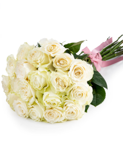 Buchet trandafiri albi