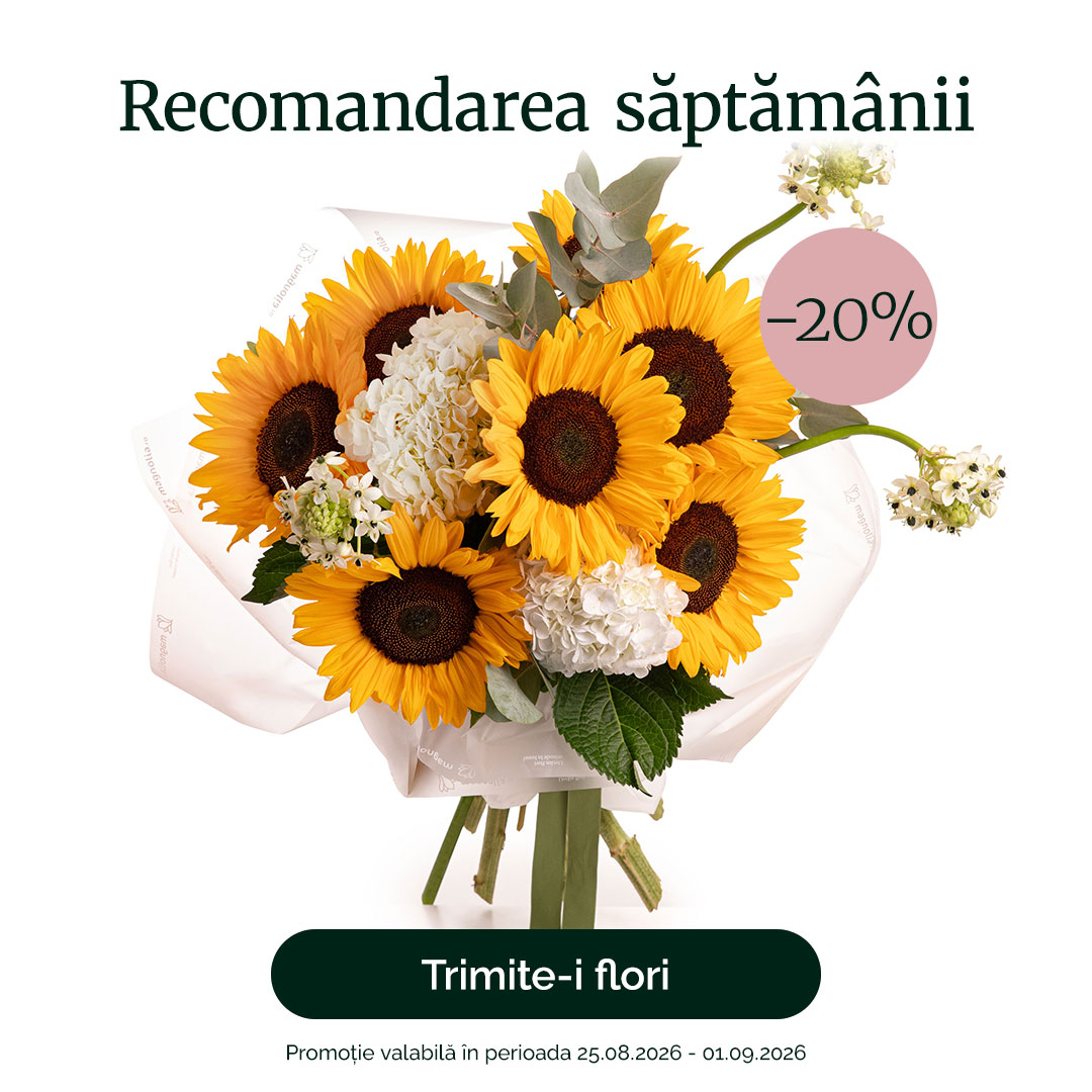 Buchet cu floarea-soarelui – recomandarea săptămânii
