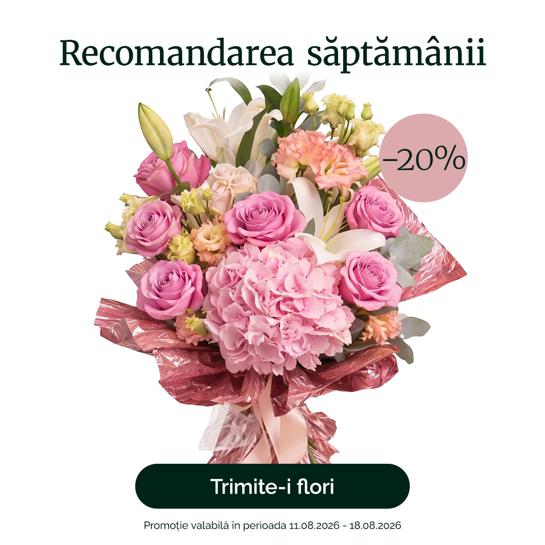 Buchet de flori „Bucurie de vară" – recomandarea săptămânii