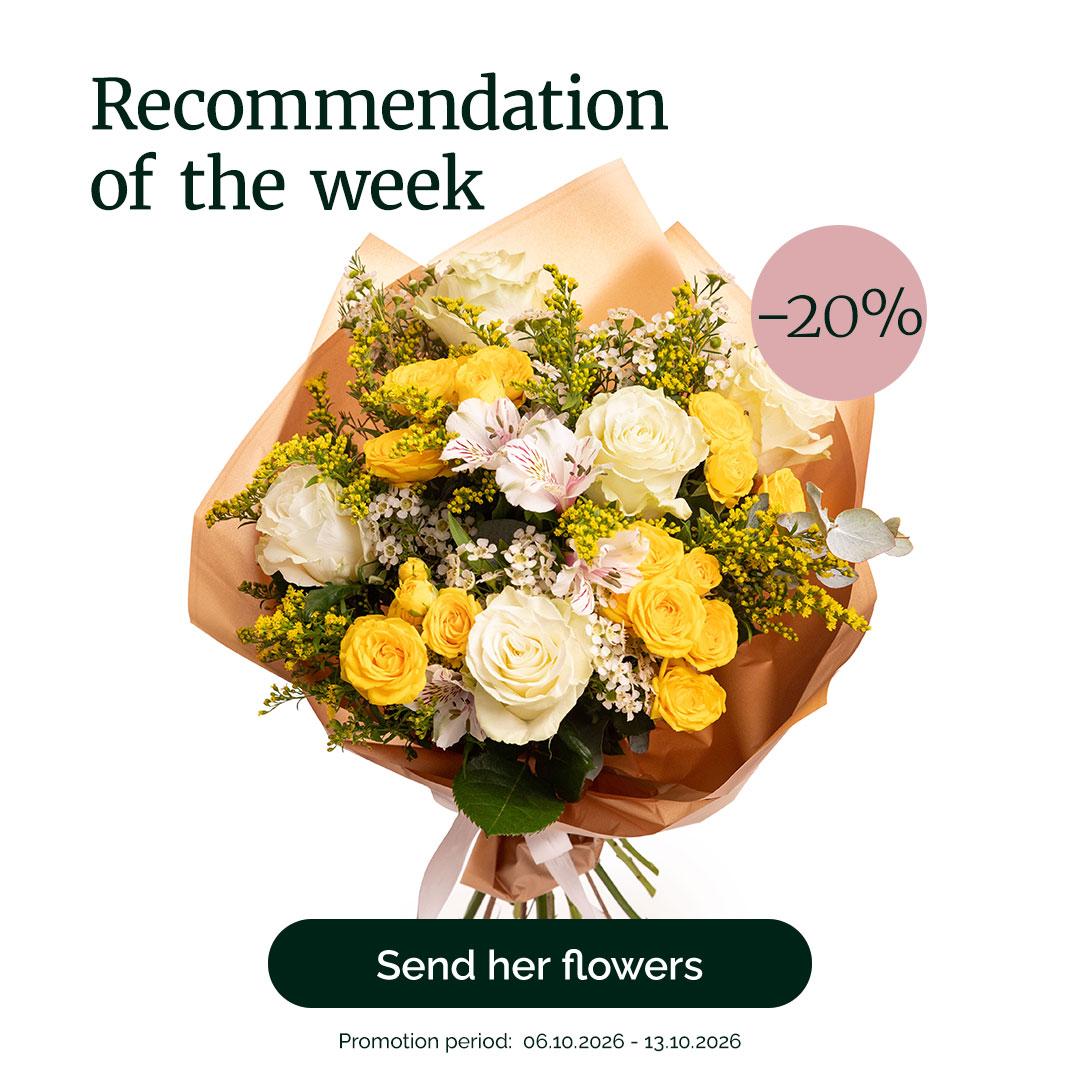 Bouquet of roses and alstroemeria – recommendation of the week