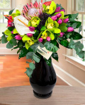Bouquet with exotic flowers – imaginea 1