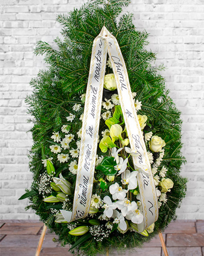 Wreath with orchid – imaginea 1