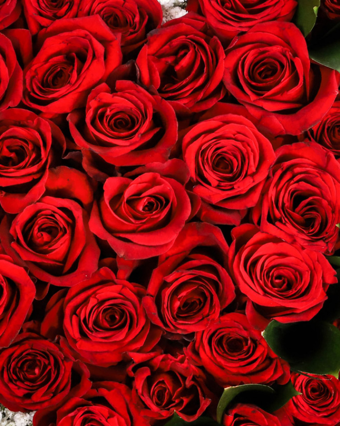 Inimă florală cu trandafiri roșii – imaginea 2