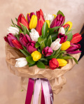 Buchet lalele multicolore – imaginea 3