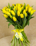 Buchet cu 51 lalele galbene – imaginea 2