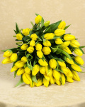 Buchet cu 51 lalele galbene – imaginea 4