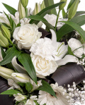 Funeral bouquet with white flowers – imaginea 2