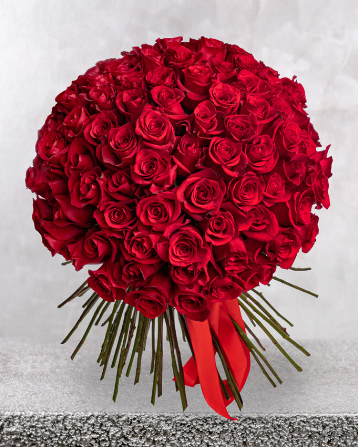 Buchet 101 trandafiri roşii – imaginea 2