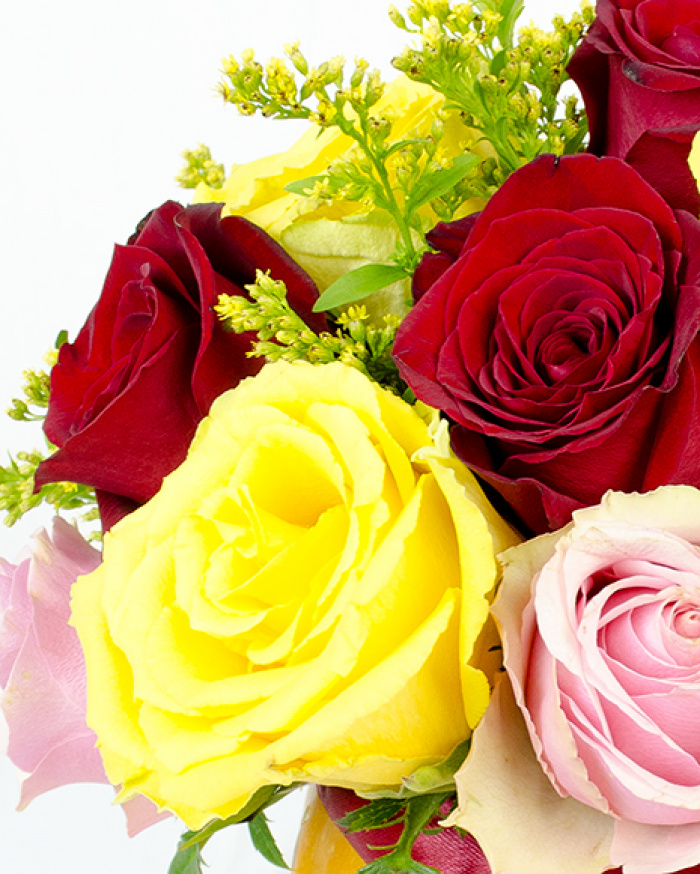 Halloween arrangement with roses – imaginea 2