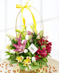 Aranjament floral multicolor – imaginea 1