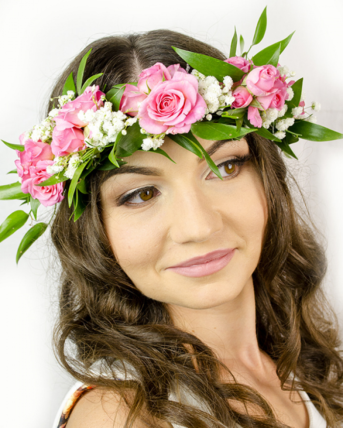 Pink headband – imaginea 1