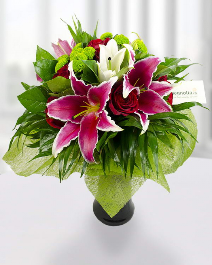 Mix cut bouquet with flowers – imaginea 1