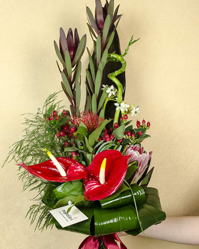 Business bouquet with exotic flowers – imaginea 1