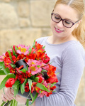 Buchet de flori cu alstroemeria – imaginea 2